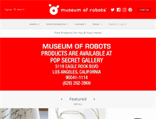 Tablet Screenshot of museumofrobots.com
